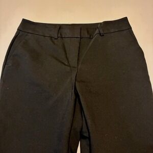 Ann Taylor Factory Black Pants Career Dress Ankle Cropped Petite Size 6